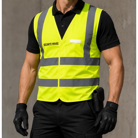 GILET HV SÉCURITÉ PRIVÉE